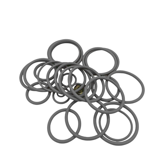 #20 BP3.SEC Redress Kit with gray seal rings and brass fitting on a white background