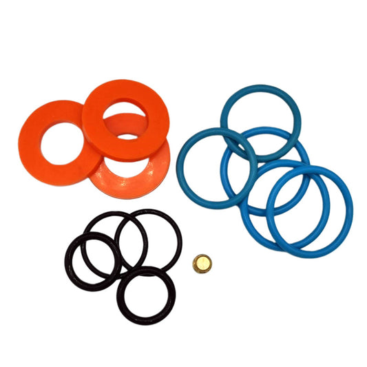 T Set Redress Kit with orange, blue and black seal components and brass fitting