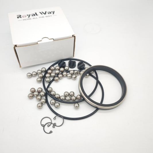 3 in FMC-style swivel joint repair-kit components arranged on a white background.