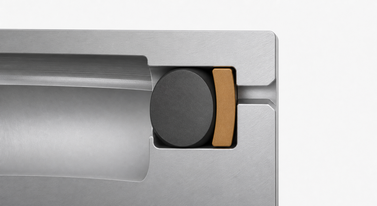 Generic cross-section showing an elastomer seal and backup ring in a metal groove