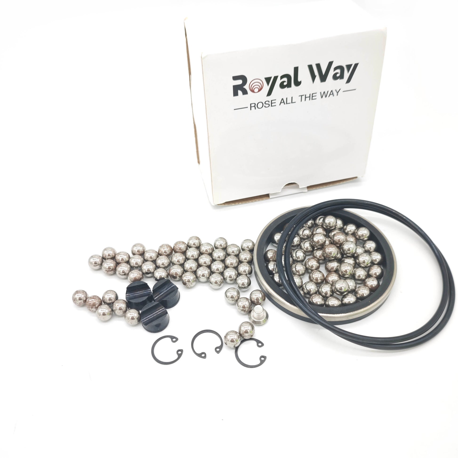 3 inch FMC Style Swivel Joint Repair Kit with Steel Balls – kit components