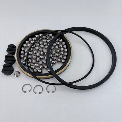 4 in Forum-style swivel joint repair-kit components arranged on a light background.