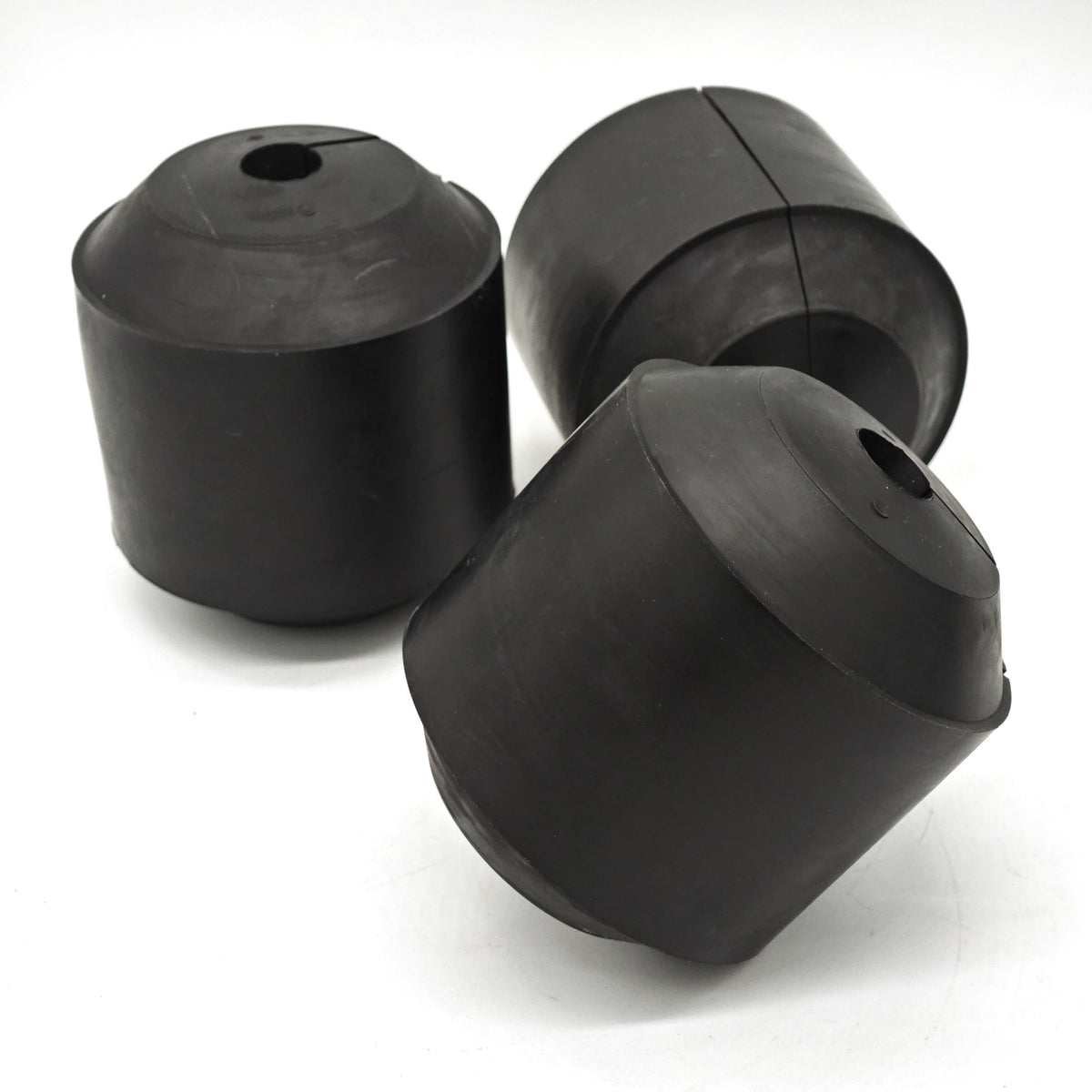 Type H Oil Saver Rubber for 3/8 in to 5/8 in Wireline, three black rubber units on a white background