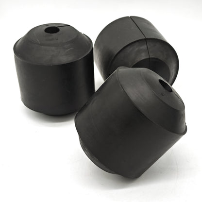 Type H Oil Saver Rubber for 3/8 in to 5/8 in Wireline, three black rubber units on a white background