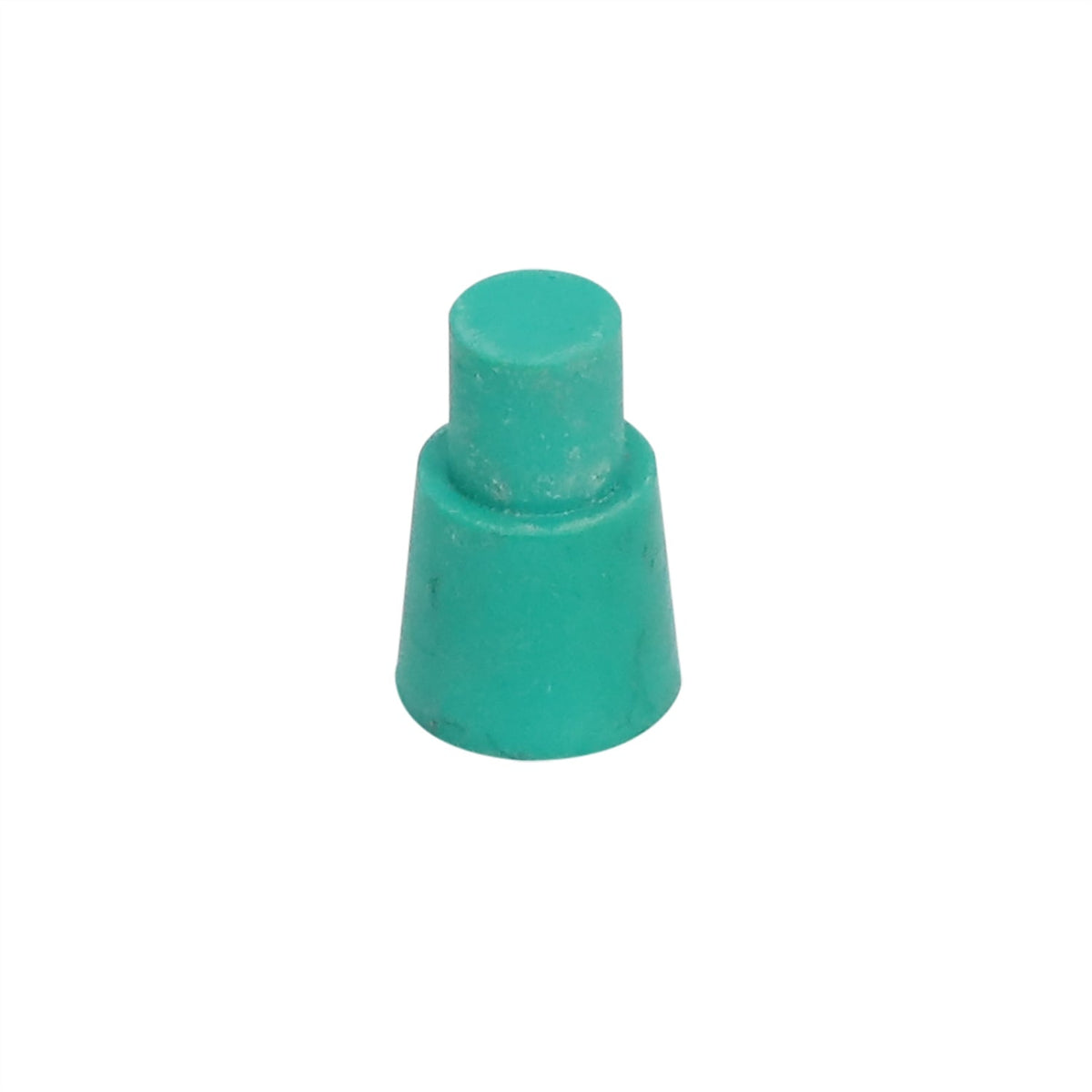 Stepped and tapered molded rubber plug geometry for drawing or sample review