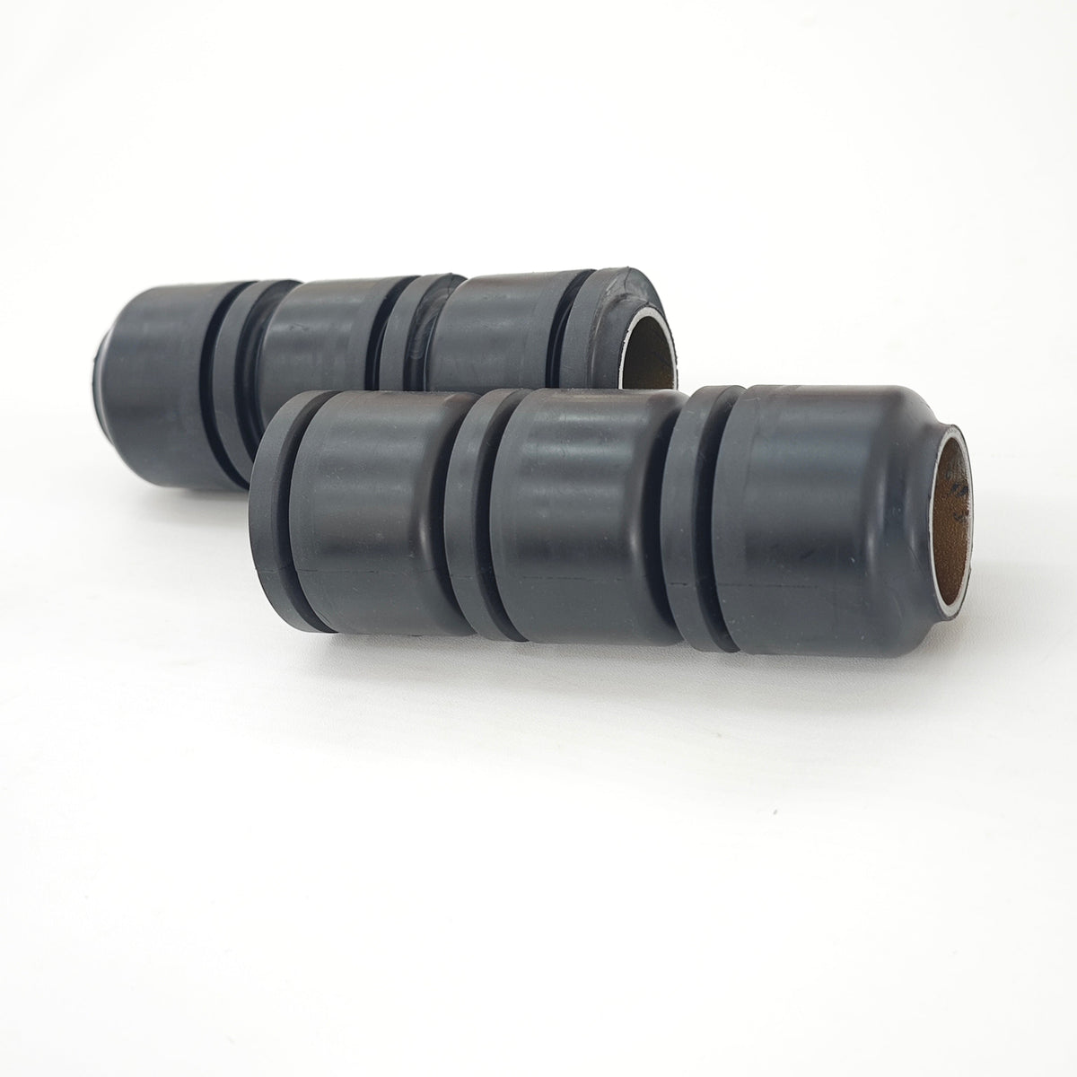 Pair of black 2-1/2 inch RTL-type tubing swab cups