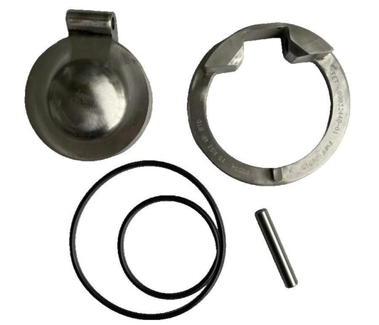 3 in Forum F-Style flapper valve repair kit components