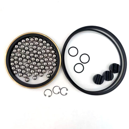 4 in 15K Kemper-style swivel joint repair kit with seal rings, steel balls and retaining components