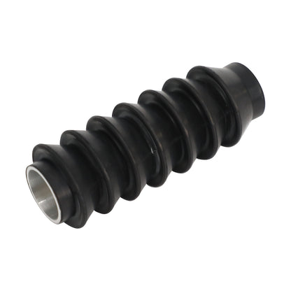 Black corrugated rubber sleeve profile