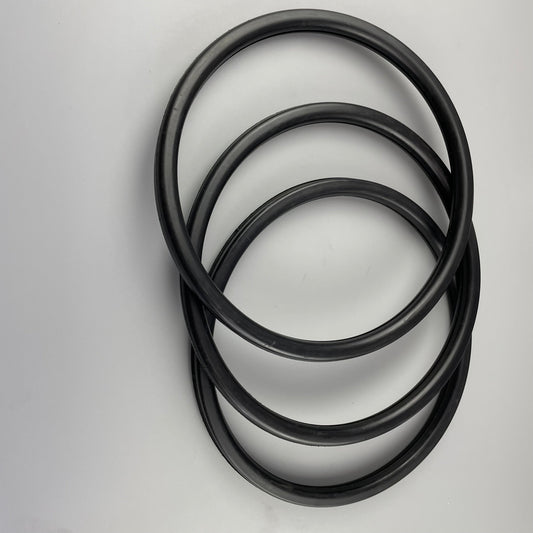 Large-diameter extruded rubber profile rings