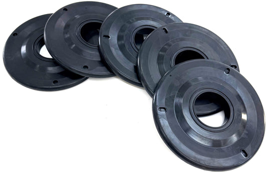 Representative molded flat drill pipe wiper profiles