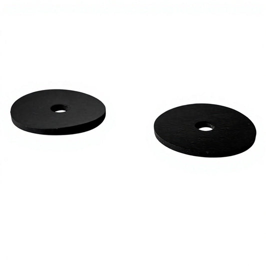 Custom flat rubber washers with center holes