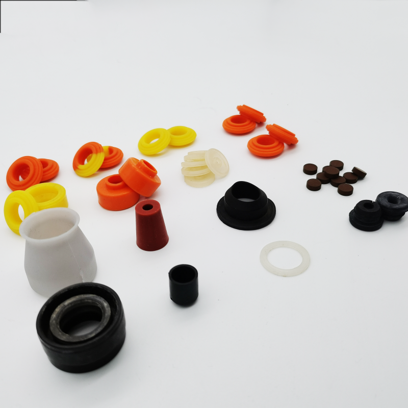 Custom rubber bumper, foot and end cap examples in varied profiles