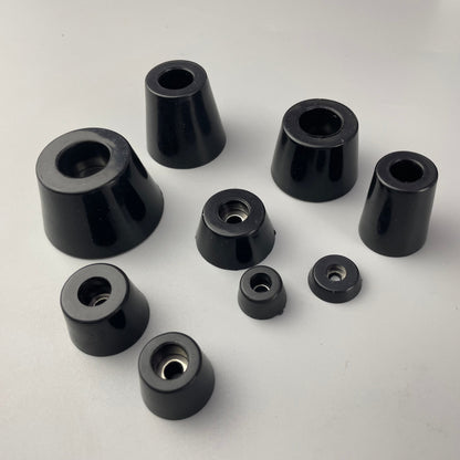 Custom molded rubber protective cap examples for equipment ends and ports