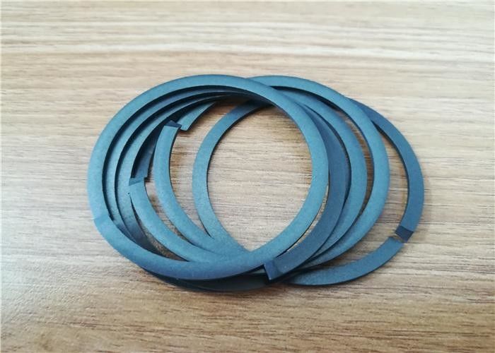 Dark scarf-cut backup rings in assorted diameters