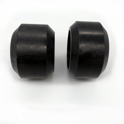 Custom self-sealing rubber packer element example for mandrel and bore configuration