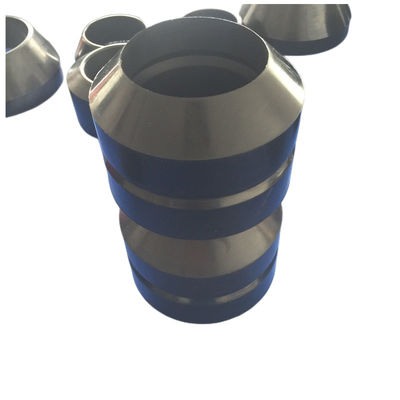 Double-basket packer cup assembly shown upright with flared cup profiles