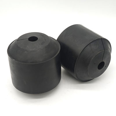 Two black H/GA oil saver rubber examples showing different molded face profiles