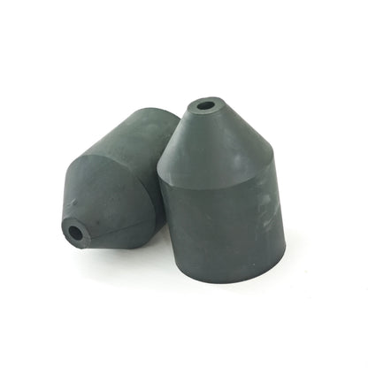 Group of black Type Double E oil saver rubbers with one base opening shown