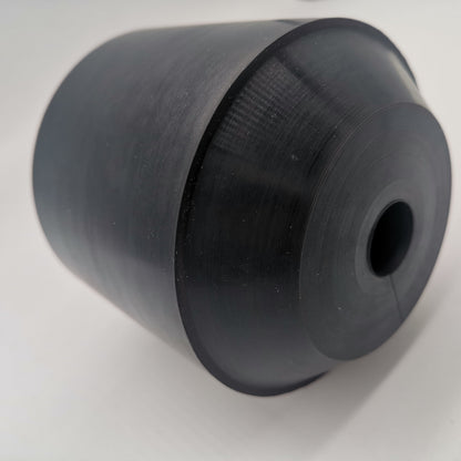 Black Type H oil saver rubber for 3/8 to 5/8 in wireline, side profile detail